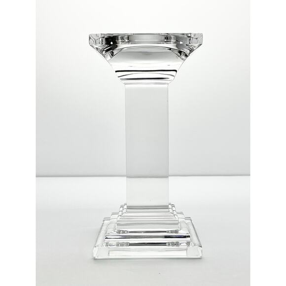 Waterford “Metropolitan” Crystal Pillar Candle Holder 7 1/2” Signed - Picture 2 of 6